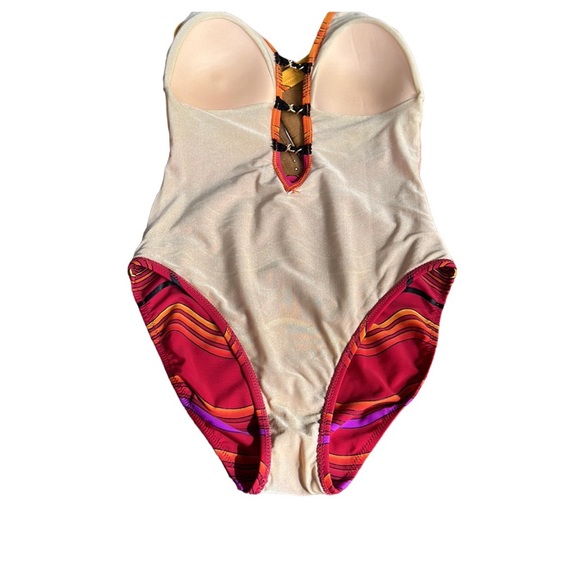 GOTTEX one piece vintage swimsuit & matching cover up, size 8, EUC - Picture 5 of 14